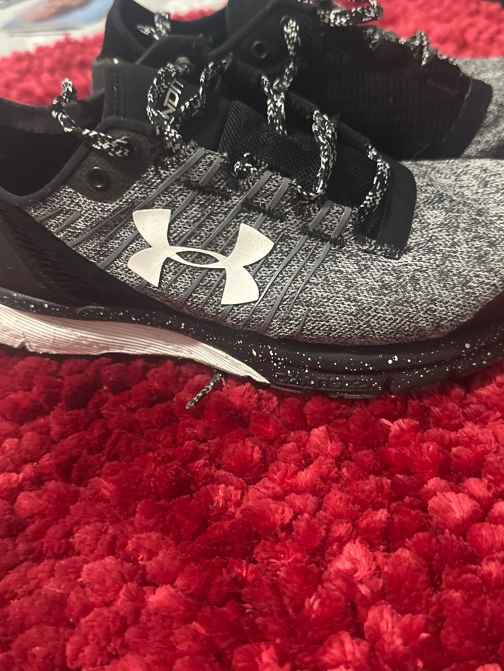 Under Armour Women's Black & Gray Knit Training Shoes